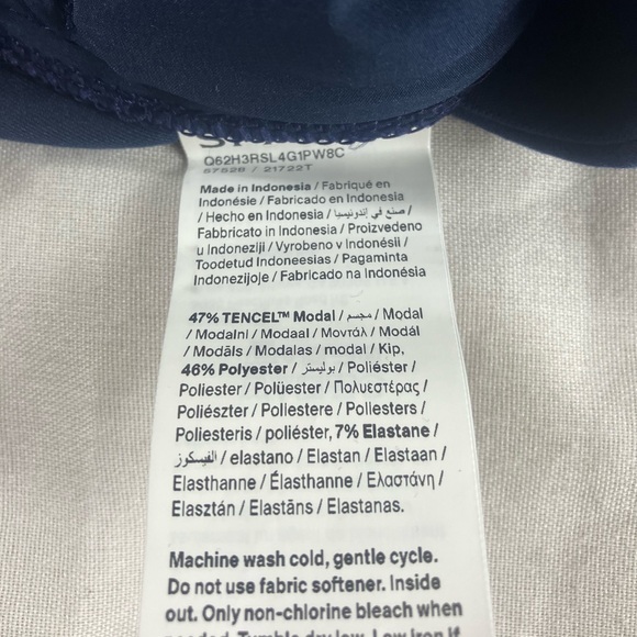 Spanx Timeless Navy Airessentials Smooth Front Wide Pants - Picture 8 of 8